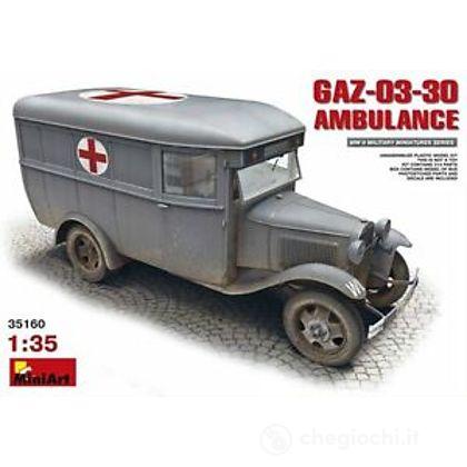 Mezzo militare Gaz-03-30 Ambulance. Scala 1/35 (MA35160)