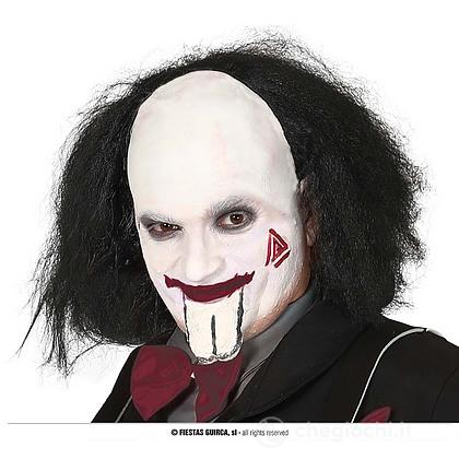 Parrucca Calvo Con Capelli Neri In Confezione (48012)