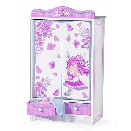 Armadio Legno Maria per Bambole (DE1030) - Accessori ...