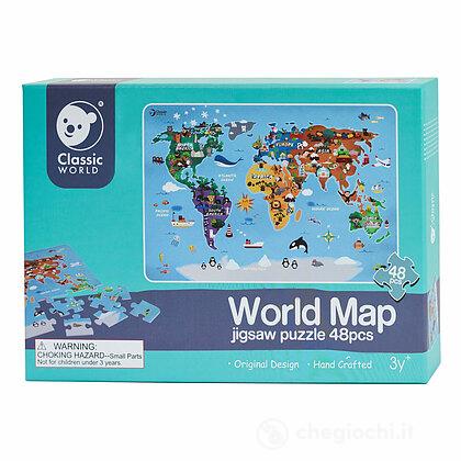 Puzzle mappamondo (AS42114) - Puzzle per bambini - Classic World -  Giocattoli