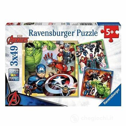 Puzzle Avengers 3 x 49 pezzi (08040)