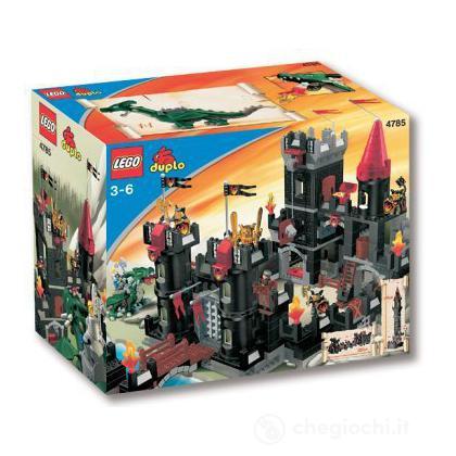 1 X LEGO DUPLO CAVALIERE SCUDO PROTETTIVO ARANCIONE ROSSO NERO Drago Castello degli armamenti accessorie 