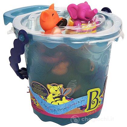 FAMKEEP Giochi Spiaggia 26 Pezzi Giochi Spiaggia Bambini,Giocattoli da Spiaggia con Secchio Pala