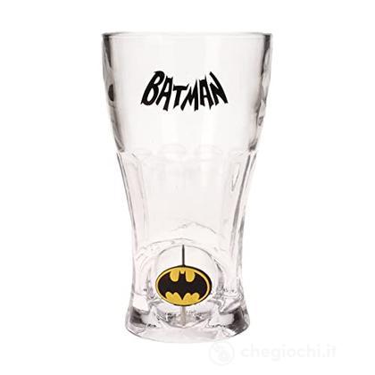 Batman Spinning Logo Soda Glass