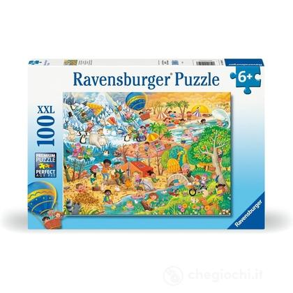 Quattro Stagioni di divertimento - Puzzle 100 pezzi XXL (12004050)