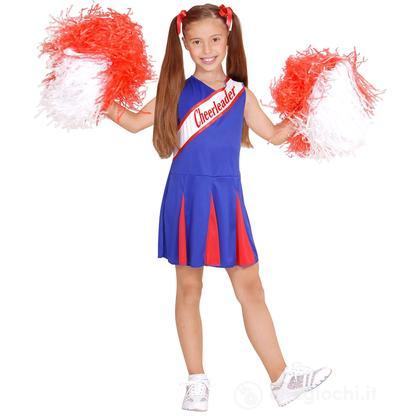 Cheerleader Blu/Rossa (Vestito) (104 Cm / 2-3 Years)