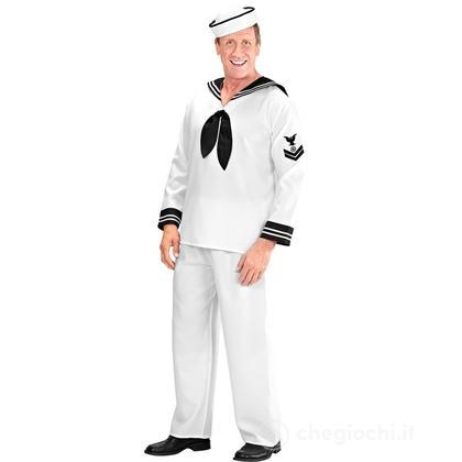 Marinaio (casacca, pantaloni, cappello) XXL  - Costume Adulto Uomo - Mestieri, Mondo Marino