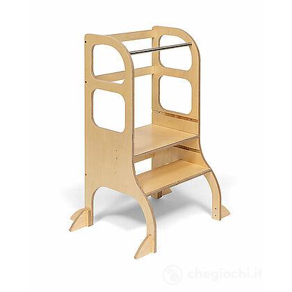 Torre Montessoriana Regolabile - Naturale - Piedini Extra