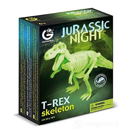 Jurassic Night T-Rex Scheletro