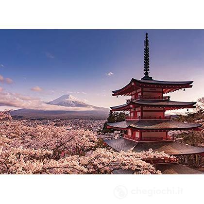 Mount Fuji Blossom (Poster 100X140 Cm)