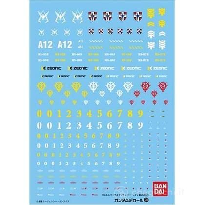 Gundam Decal 28 Mg Multi Zeon Ms 1