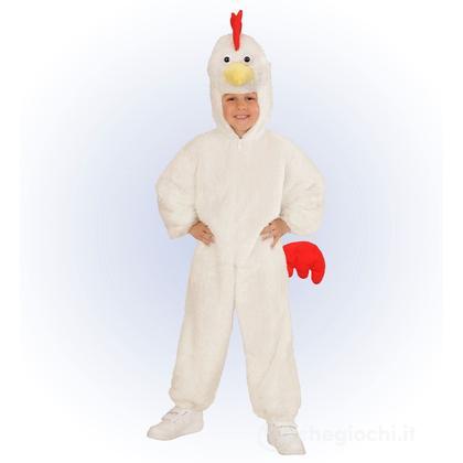 Pollo In Peluche Soft (Costume Con Cappuccio E Maschera) (104 Cm / 2-3 Years)