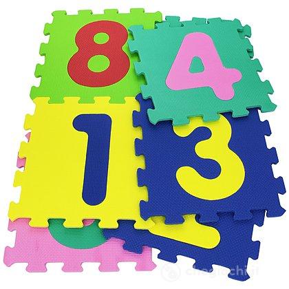 Tappeto Puzzle Mattonelle con 9 numeri (05094)