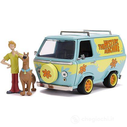 Scooby-Doo Mystery Machine 1:24 Die-Cast Con Personaggi di Scooby e Shaggy