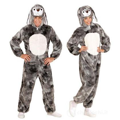 Costume Adulto coniglio grigio peluche M - Carnevale - Widmann - Giocattoli