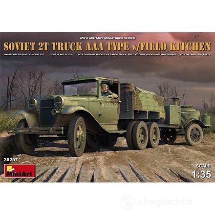 Soviet Camion 2T Aaa Type con cucina da campo 1/35 (MA35257)