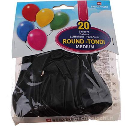 PALLONCINI MEDIUM NERO PZ.20 (030/90)