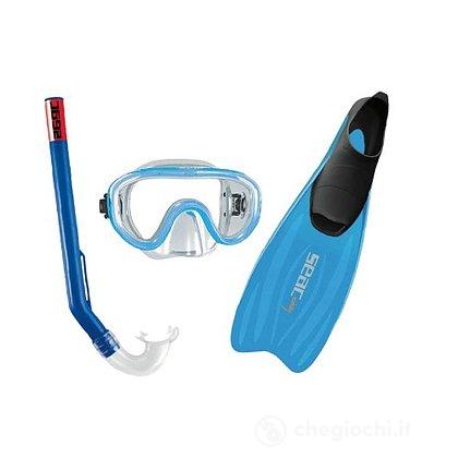 Set Snorkeling Dunlop Completo – Maschera, Boccaglio E Pinne – Taglia M (38-39) – Per Bambini E Adulti