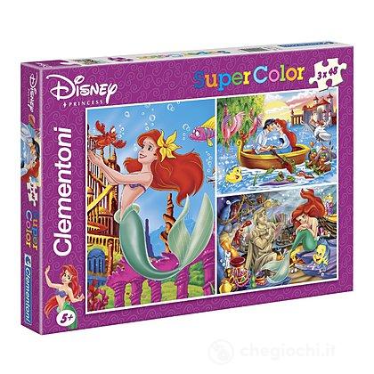 Clementoni- Supercolor Puzzle-Dinosaurs-3x48 Enfants 5 Ans,Boîte De 3 48 Pièces,Puzzle Dessin