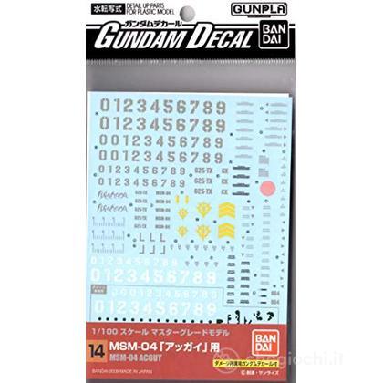 Gundam Decal 14 Mg Agguy