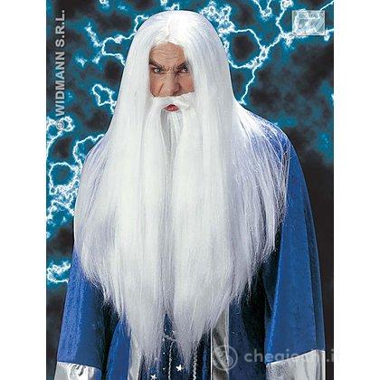 Parrucca barba mago druido
