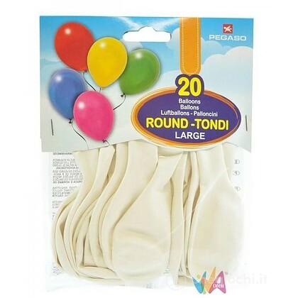 Busta 20 Palloncini Large Bianco