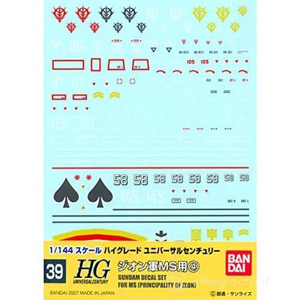 Gundam Decal 39 Hguc Zeon 4 Gd39