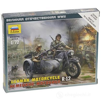 German Motorcycle R-12 With Sidecar