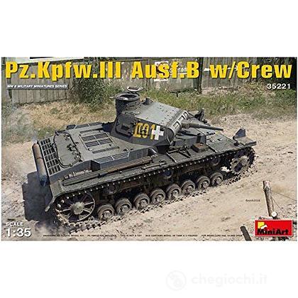 Carro armato Pz.Kpfw.3 Ausf.B W/Crew. Scala 1/35 (MA35221)