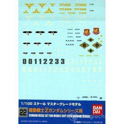 Gundam Decal 22 Mg Multi Zeta