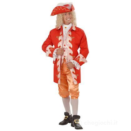Abito Della Corte Reale Francese Del 1800 (Giacca Lunga Con Gilet, Jabot, Pantaloni, Fibbie Per Scarpe, Cappello) M