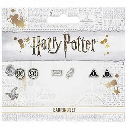 Harry Potter: Stud Earring Set - Platform 9 3/4 / Hedwig & Letter / Deathly Hallows (Set 3 Orecchini)