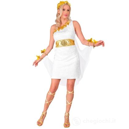 Dea Greca (vestito con cintura e mantello con bracciali, corona di alloro) M - Costume Adulto Donna - Epoche Antiche