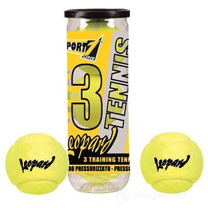Tubo 3 palle tennis leopard gialle (708300031)
