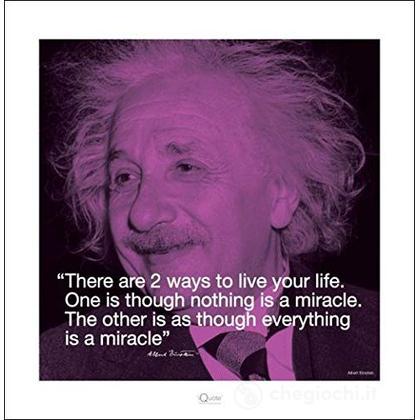 Albert Einstein - I.Quote (Poster 40X40 Cm)