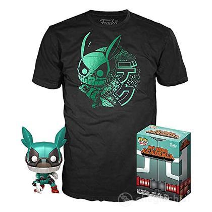 My Hero Academia - Pop Funko & Tee Box - Deku W/Helmet 9cm (T-Shirt S)