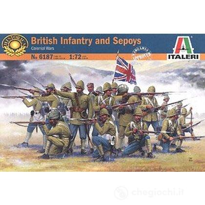 Soldati Fanteria Britannica e Sepoy. Guerre coloniali 1/72 (IT6187)