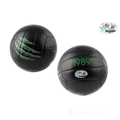 Pallone Cuoio Volley Nero Graffio
