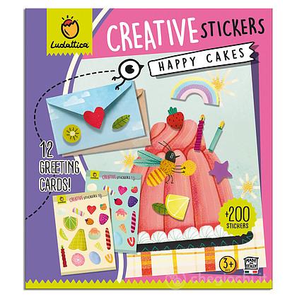 Happy cakes. Creative stickers (8193)
