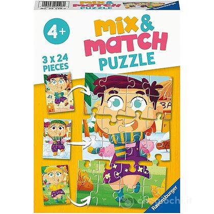 Mix & Match Puzzle 3 x 24  - Fashion mix (5196)