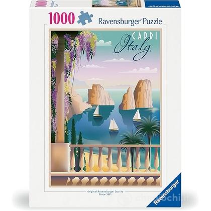 Cartolina da Capri Italia - Puzzle 1000 pezzi - Foto (12001209)