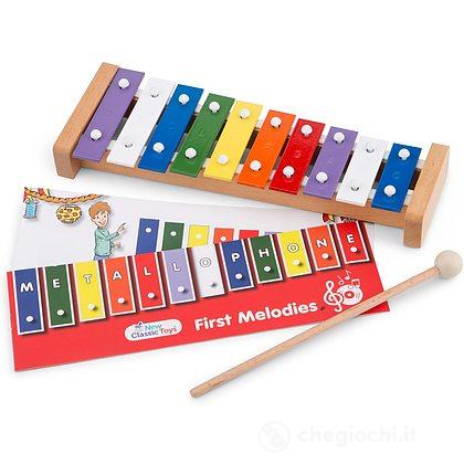 Metallofono Sonor NG-10 + Borsa Trasporto - Carillon Soprano 13 Toni, Per Educazione Musicale Bambini