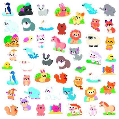 50 Adesivi Grandi - Animali (J09230)