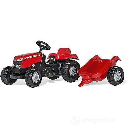 Trattore a pedali Massey Ferguson Con Rimorchio (12305)