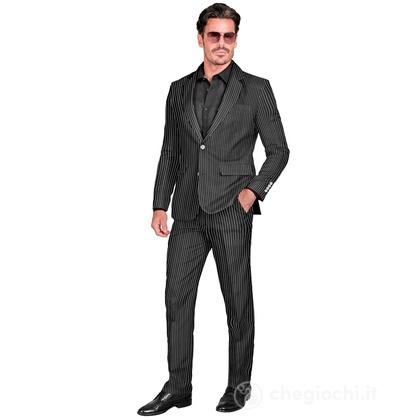 Completo Gangster Party Fashion (giacca, pantaloni) S - Costume Adulto Uomo - Showtime,  Showgirls e Showmen, Guardie e Ladri, Anni '20 e '30 - Charle