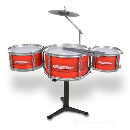 Drum set con 3 tamburi e piatti