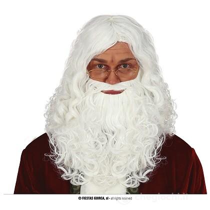 Parrucca Con Barba Babbo Natale Extra In Scatola (4244)