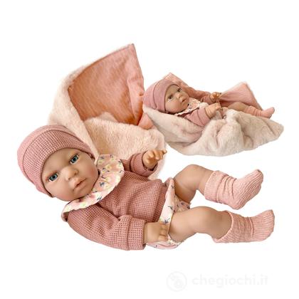Bambola Rosa Soffice Copertina - 40cm (ODG1119)