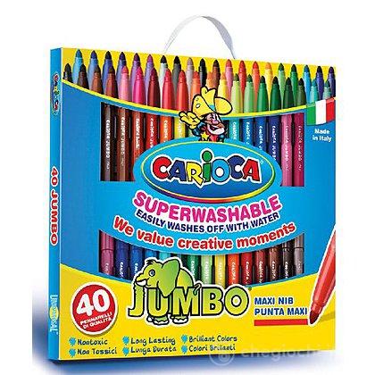 Pennarelli Carioca Jumbo 24 PZ colori a spirito grossi