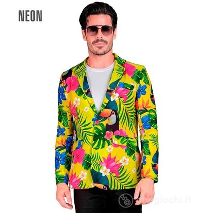 Giacca Tropicana Fluorescente Party Fashion (giacca) S -  Adulto Uomo - Nazionalità ed Etnie, Showtime,  Showgirls e Showmen, Festivals, Party Fashion